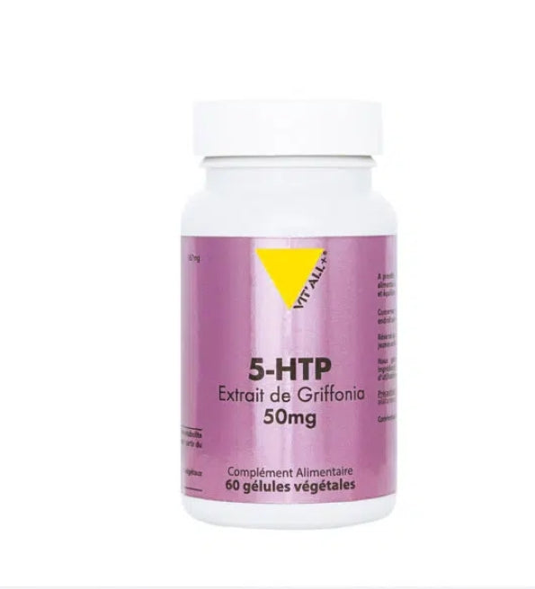 VITALL PLUS 5-HTP Extrait de Griffonia 50mg 60 Gélules Stress Sommeil VITALL PLUS 5-HTP Extrait de Griffonia 50mg 60 Gélules Stress Sommeil