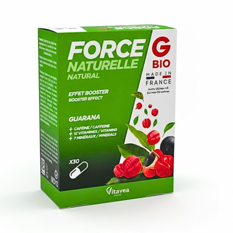 VITAVEA Force G Naturelle 30 Gélules Complément Alimentaire Anti-Fatigue Vitalité Énergie Ginseng