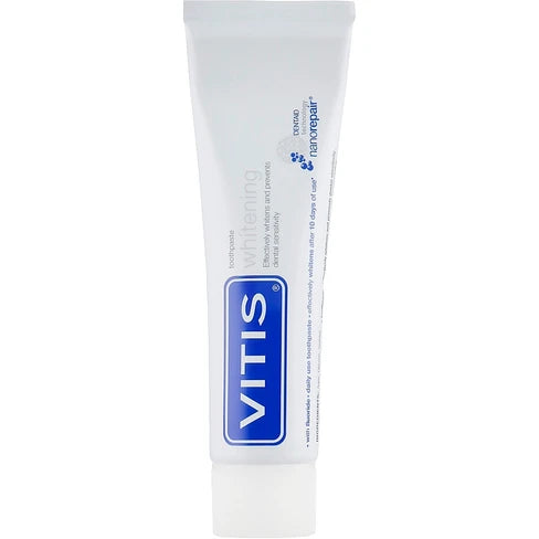 VITIS Dentifrice Whitening 100ml Blanchiment Dents Élimination Taches Anti-Tartre Émail Protégé