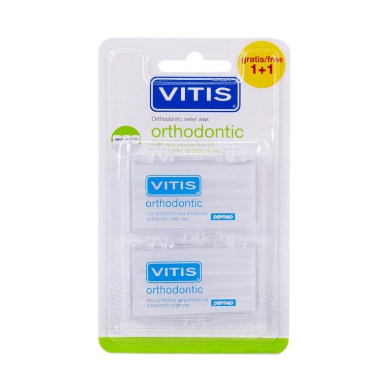 VITIS Wax Blister Orthodontic 2 Boîtes Cire Orthodontique Protection Appareil Dentaire Irritations