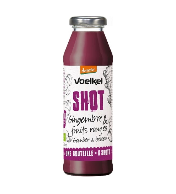 VOELKEL Shot Gingembre Fruits Rouges 280ml Shot Bio Gingembre Antioxydants Immunité Vitalité VOELKEL Shot Gingembre Fruits Rouges 280ml Shot Bio Gingembre Antioxydants Immunité Vitalité