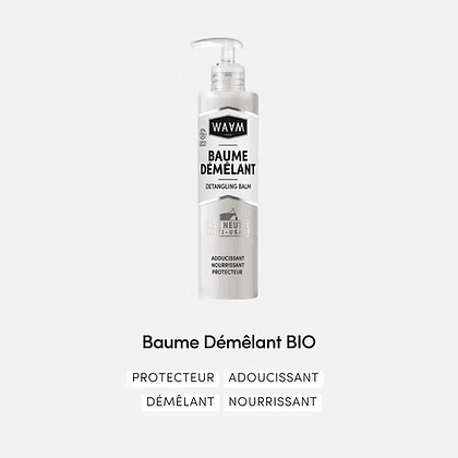 WAAM Baume Démêlant Certifié BIO 200ml Après-Shampooing Cheveux Secs Abîmés Démêlage Facilité Nutrition Intense WAAM Baume Démêlant Certifié BIO 200ml Après-Shampooing Cheveux Secs Abîmés Démêlage Facilité Nutrition Intense