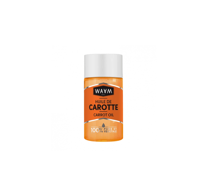 WAAM Huile de Carotte 50ml Huile Végétale Macérée Soin Visage Corps Bronzage Naturel Bonne Mine Antioxydante Bêta-Carotène WAAM Huile de Carotte 50ml Huile Végétale Macérée Soin Visage Corps Bronzage Naturel Bonne Mine Antioxydante Bêta-Carotène