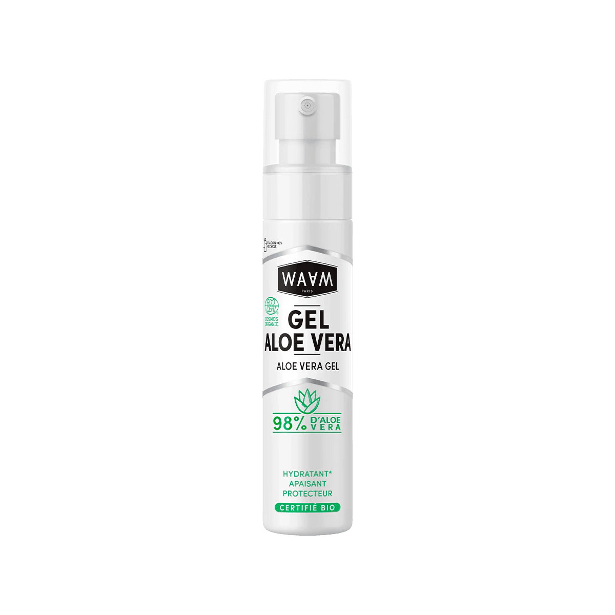 WAAM Gel d’Aloe Vera Certifiée BIO 200ml Soin Visage Corps Hydratant Apaisant Naturel Pur Régénérant Multi-Usage WAAM Gel d’Aloe Vera Certifiée BIO 200ml Soin Visage Corps Hydratant Apaisant Naturel Pur Régénérant Multi-Usage