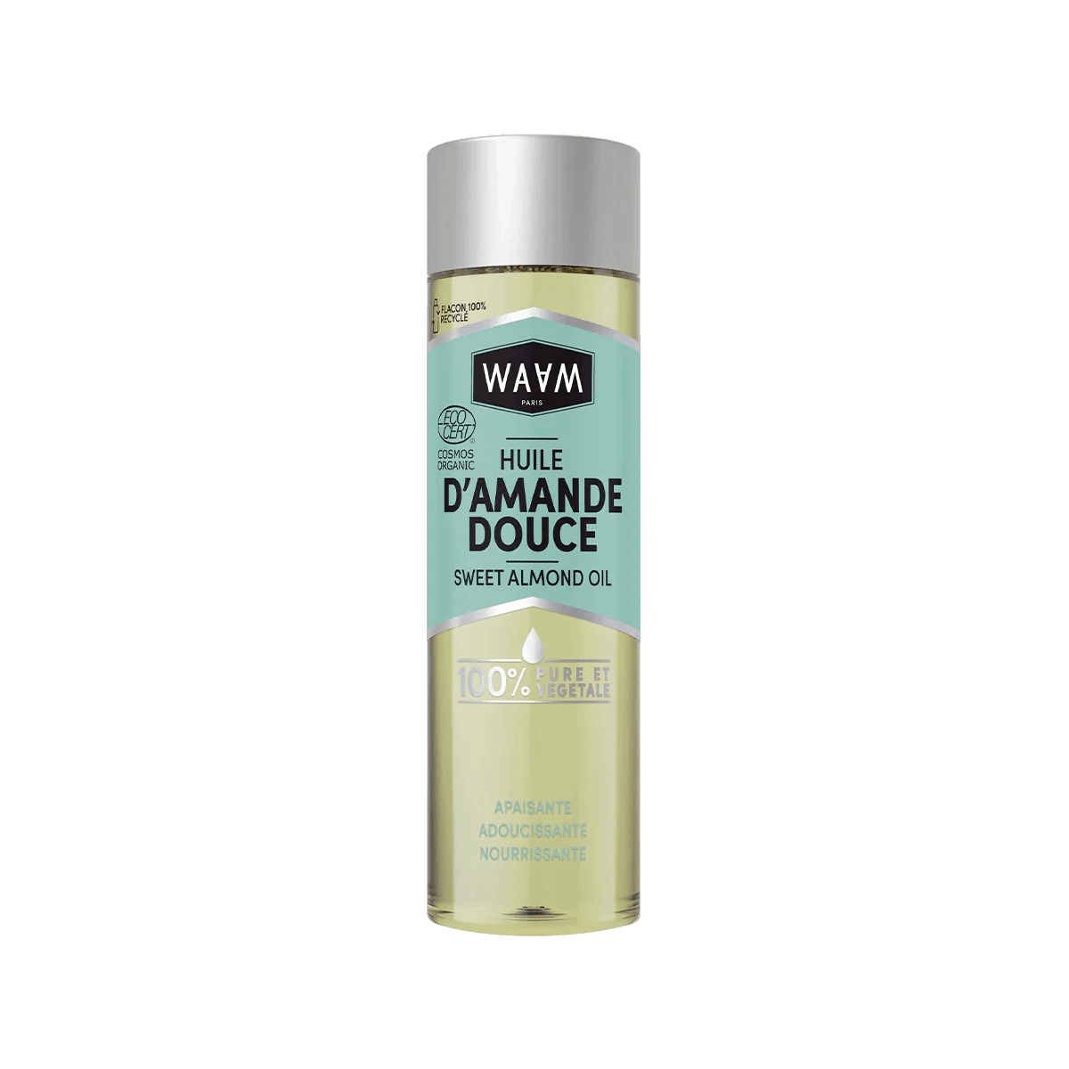 WAAM Huile d’Amande Douce Certifiée BIO 100ml Huile Végétale Pure Soin Visage Corps Bébé Apaisante Adoucissante Naturelle WAAM Huile d’Amande Douce Certifiée BIO 100ml Huile Végétale Pure Soin Visage Corps Bébé Apaisante Adoucissante Naturelle
