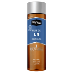 WAAM Huile de Lin Pure 75ml Huile Végétale Cheveux Secs Abîmés Nutrition Intense Brillance Naturelle Oméga 3-6-9