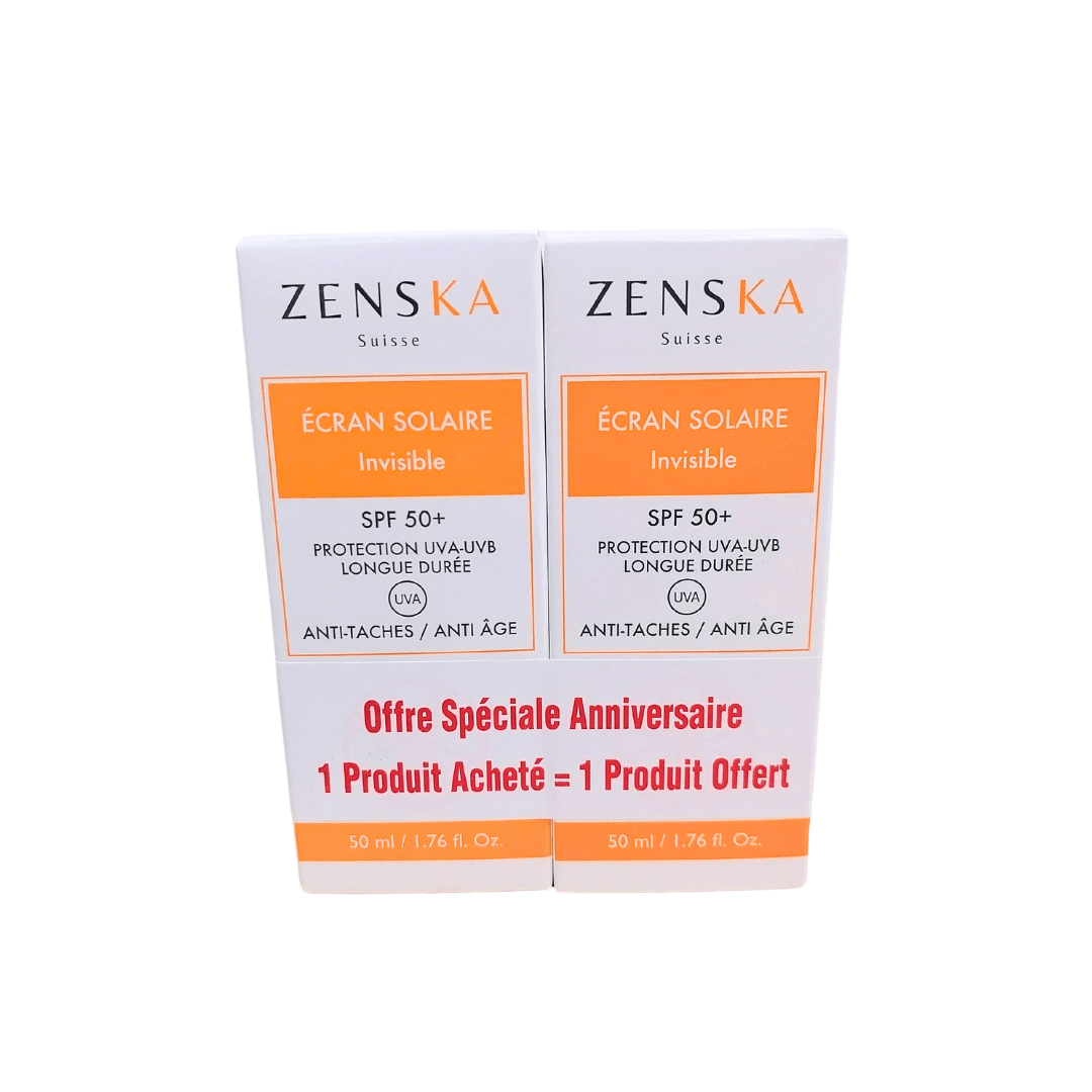 Zenska Ecran Solaire Invisible spf50+ 2*50ml pack Zenska Ecran Solaire Invisible spf50+ 2*50ml pack