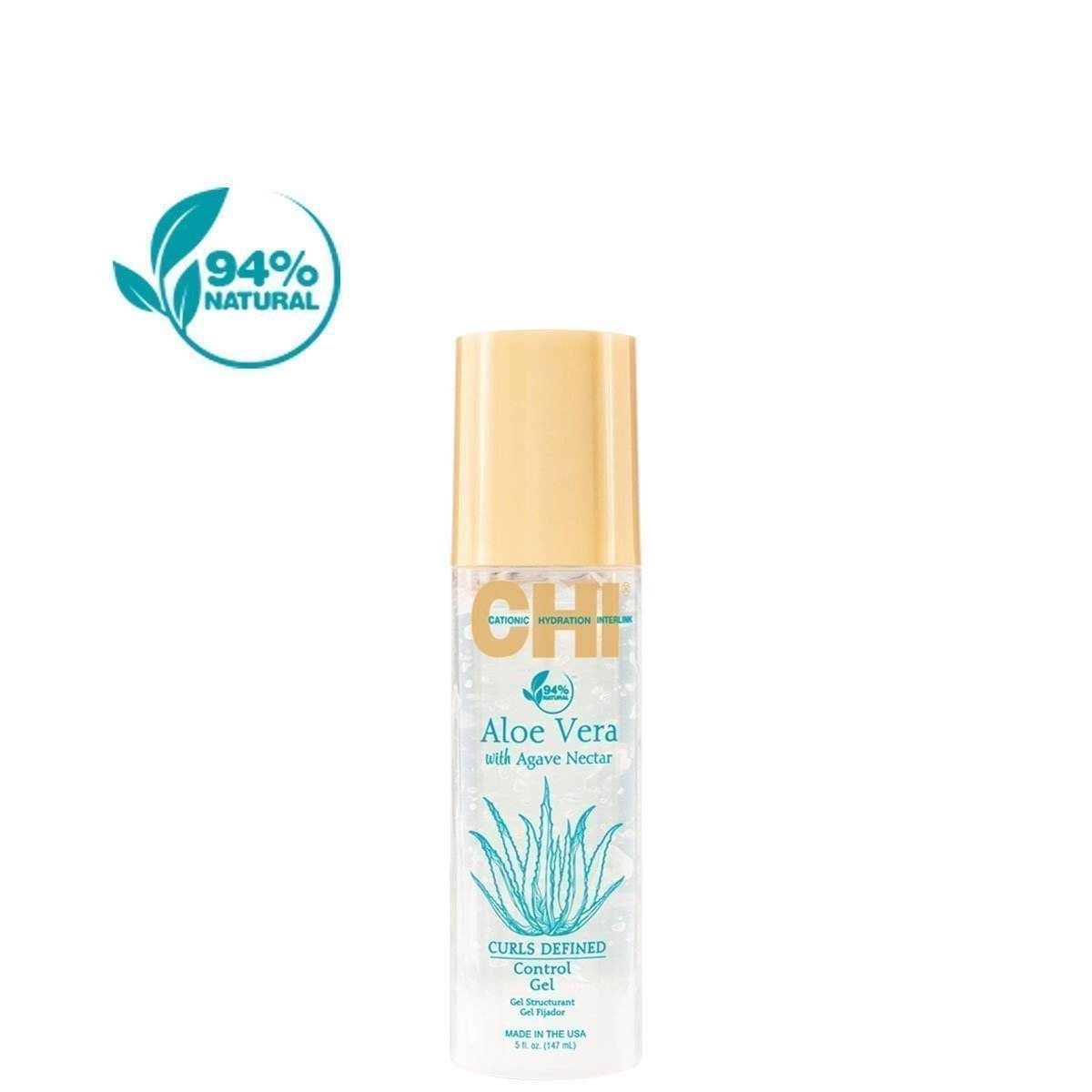 CHI-AloeVera-Control-Gel-5-94Percent CHI Aloe Vera Control Gel 147ml - Gel Coiffant Fixation Forte – Image 1