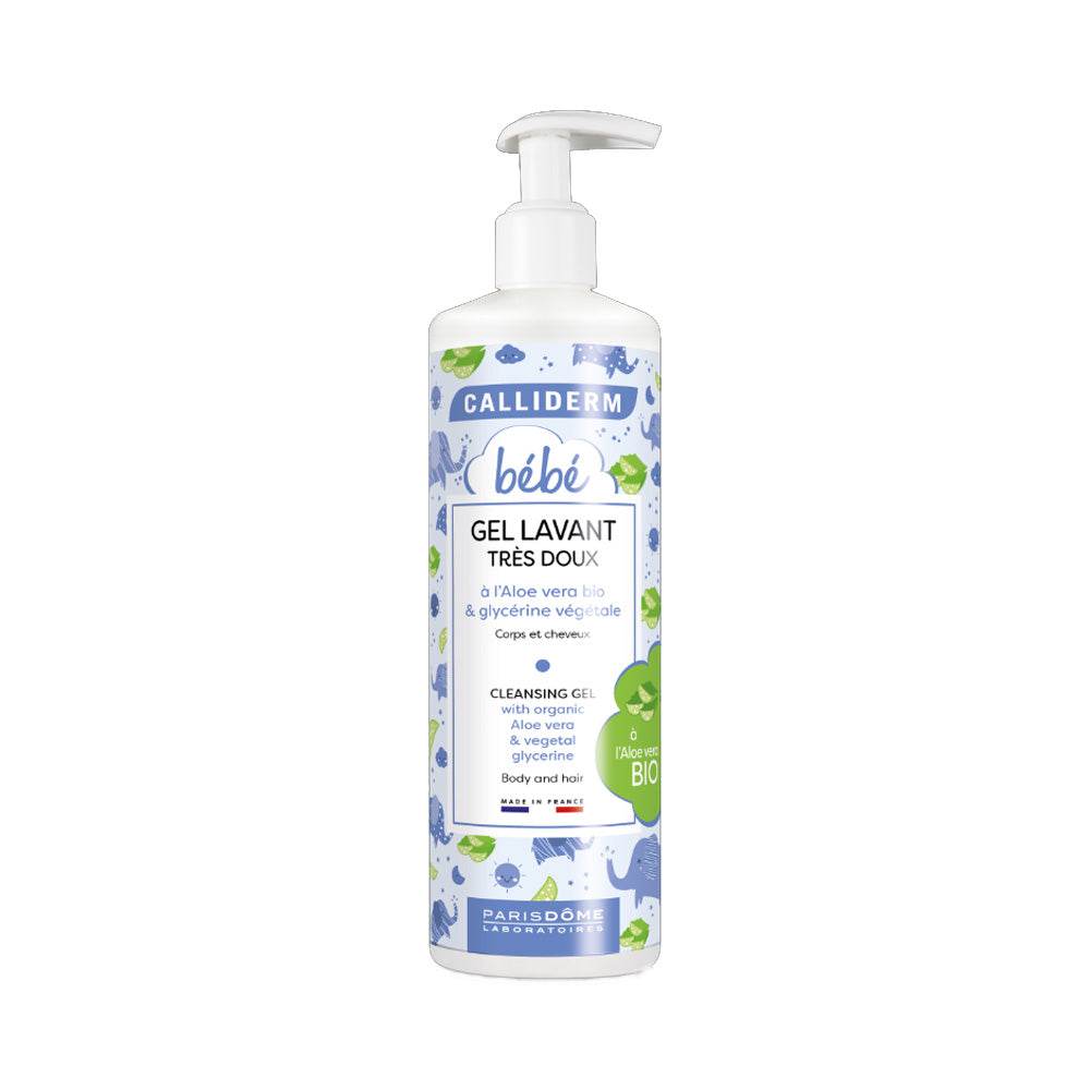 Calliderm-Gel-Lavant-Tres-Doux-Bio-Cheveux-Et-Corps-Bebes-500ml-prix-maroc-parapharmacie-casablanca Calliderm Gel Lavant Très Doux Bio Cheveux Et Corps Bébés 500ml – Image 1