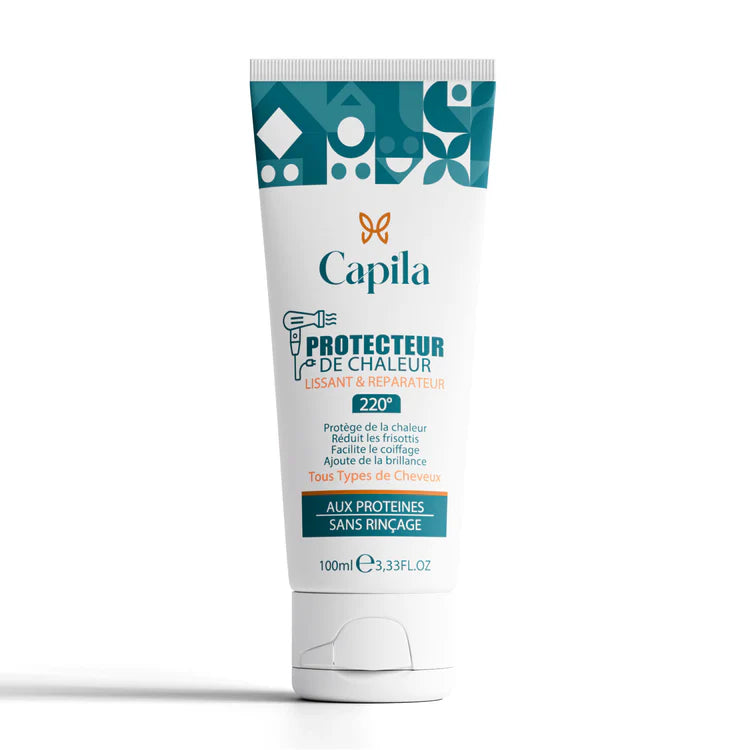 Capila-Protecteur-de-chaleur-lissant-etreparateur-100_ML-novapara-1 CAPILA Protecteur Chaleur Lissant Réparateur 100ml Thermo-Protection 230°C Cheveux – Image 1