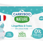 CARRYBOO Lingettes À L'Eau Pure Calendula 58 Pièces Bébé Naturelles Peaux Sensibles