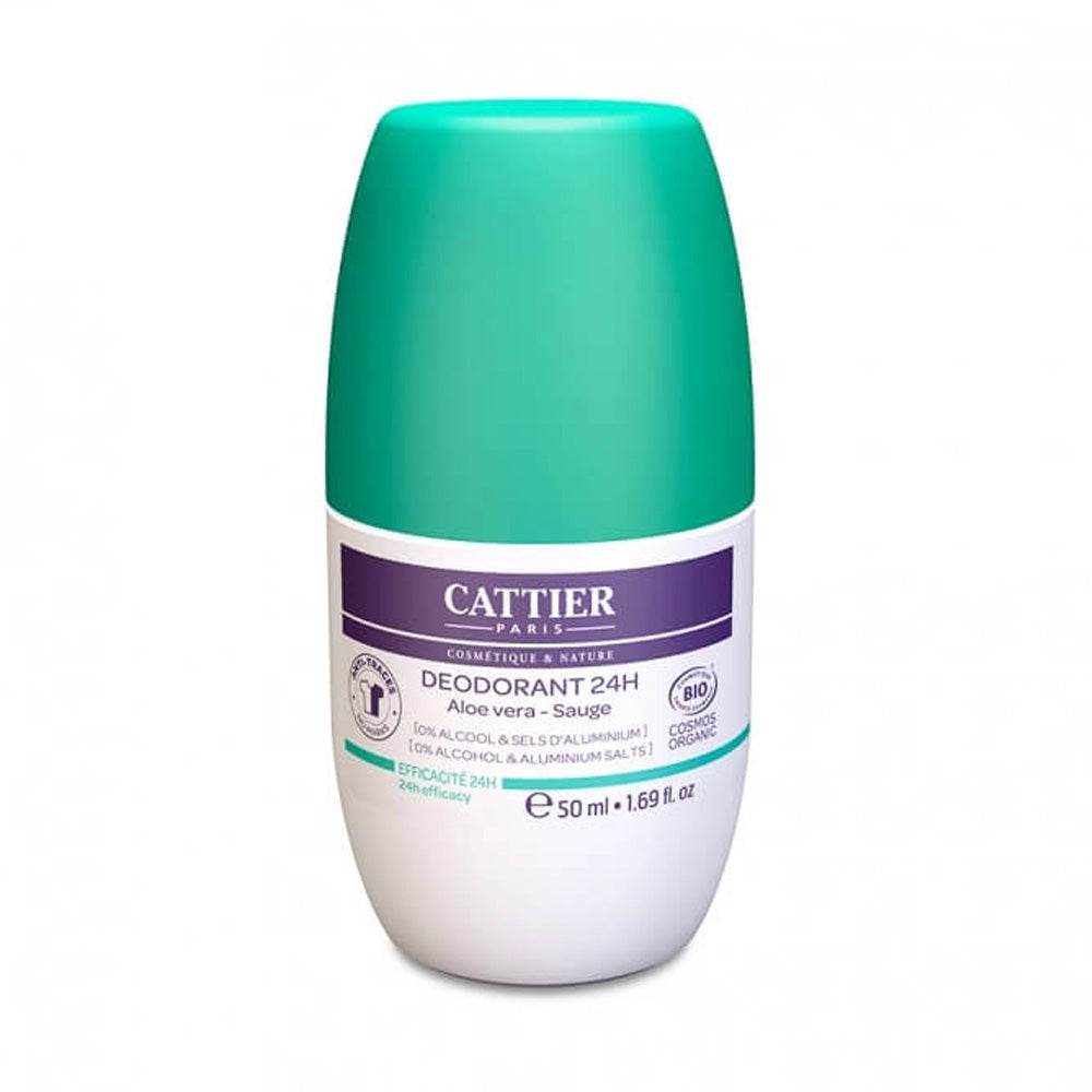 Cattier-Deodorant-Roll-on-Efficacite-Aloe-Vera-Et-Sauge-24H-50ml-Nova-Parapharamacie-Maroc Cattier Déodorant Roll-on Efficacité Aloe-Vera Et Sauge 24H 50ml – Image 1