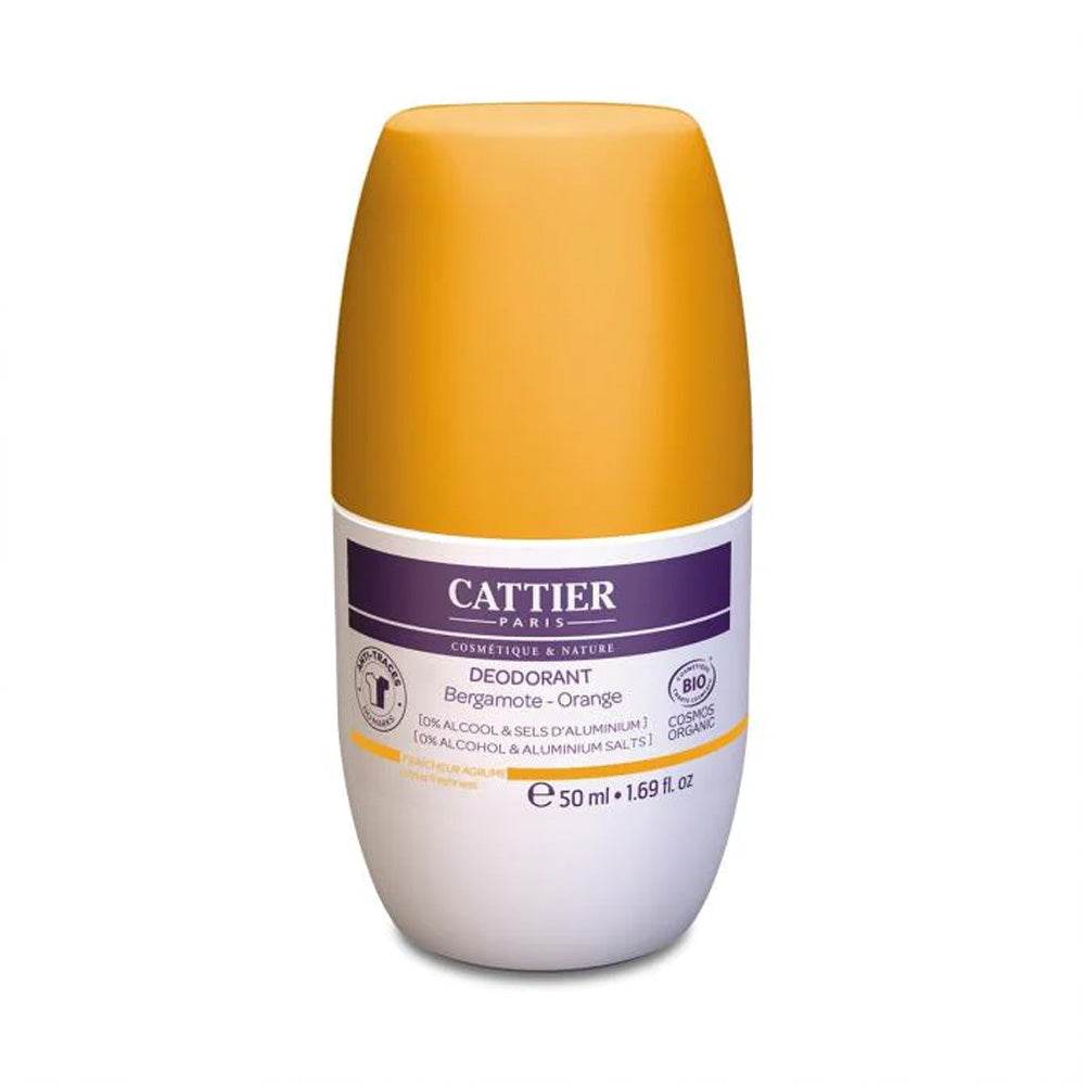 Cattier-Deodorant-Roll-on-Fraicheur-Agrume-Bergamote-Orange-Nova-Parapharamacie-Maroc Cattier Déodorant Roll-on Fraicheur Agrume Bergamote-Orange 50ml – Image 1