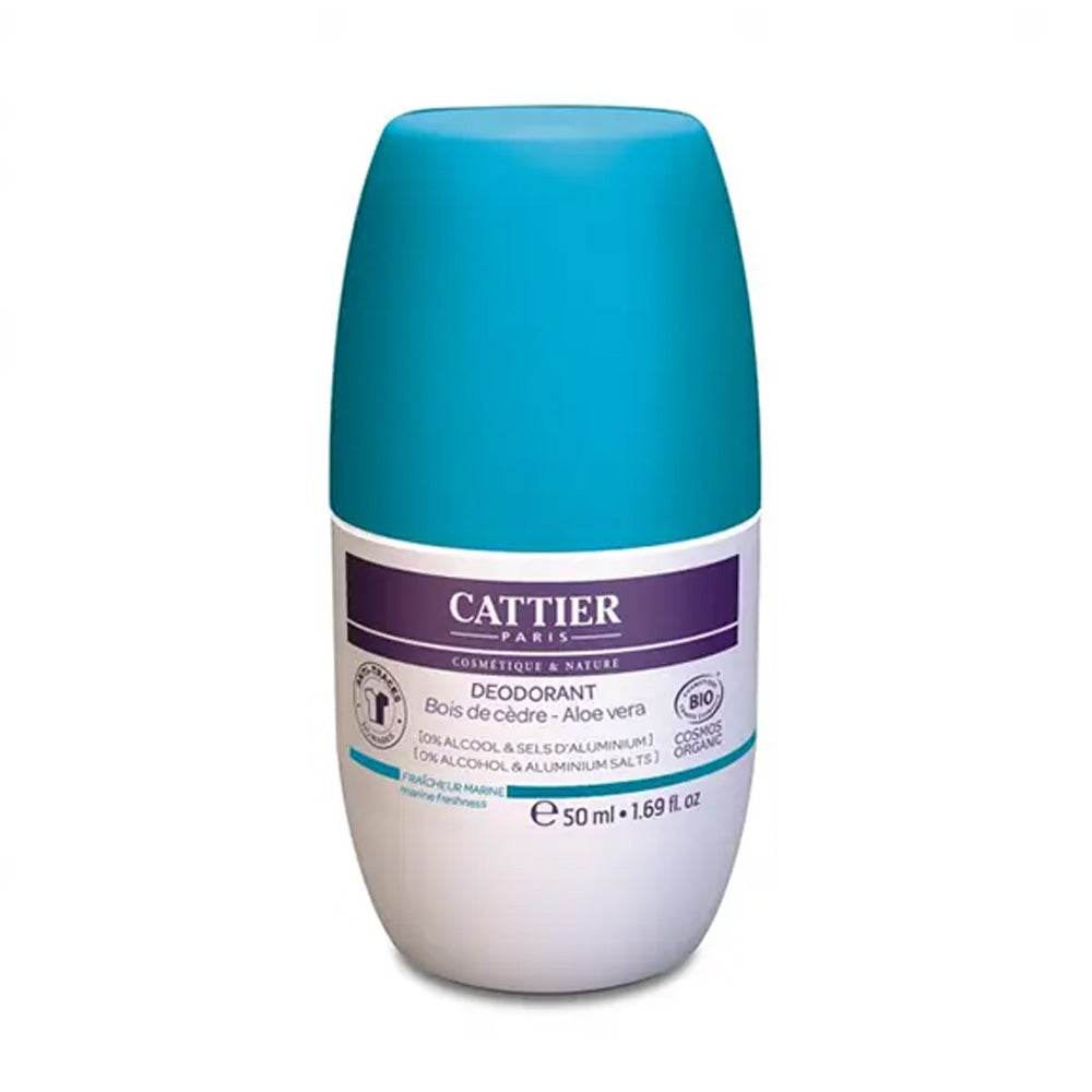 Cattier-Deodorant-Roll-on-Fraicheur-Marine-Aloe-Vera-Nova-Parapharamacie-Maroc Cattier Déodorant Roll-on Fraicheur Marine Aloe-Vera 50ml – Image 1