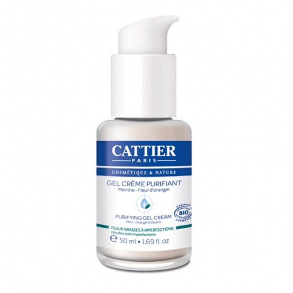 Cattier-Gel-Creme-Purifiant-Menthe-Peaux-Grasses-a-Imperfections-50ml-Nova-Parapharamacie-Maroc Cattier Gel Crème Purifiant Menthe Peaux Grasses à Imperfections 50ml – Image 1