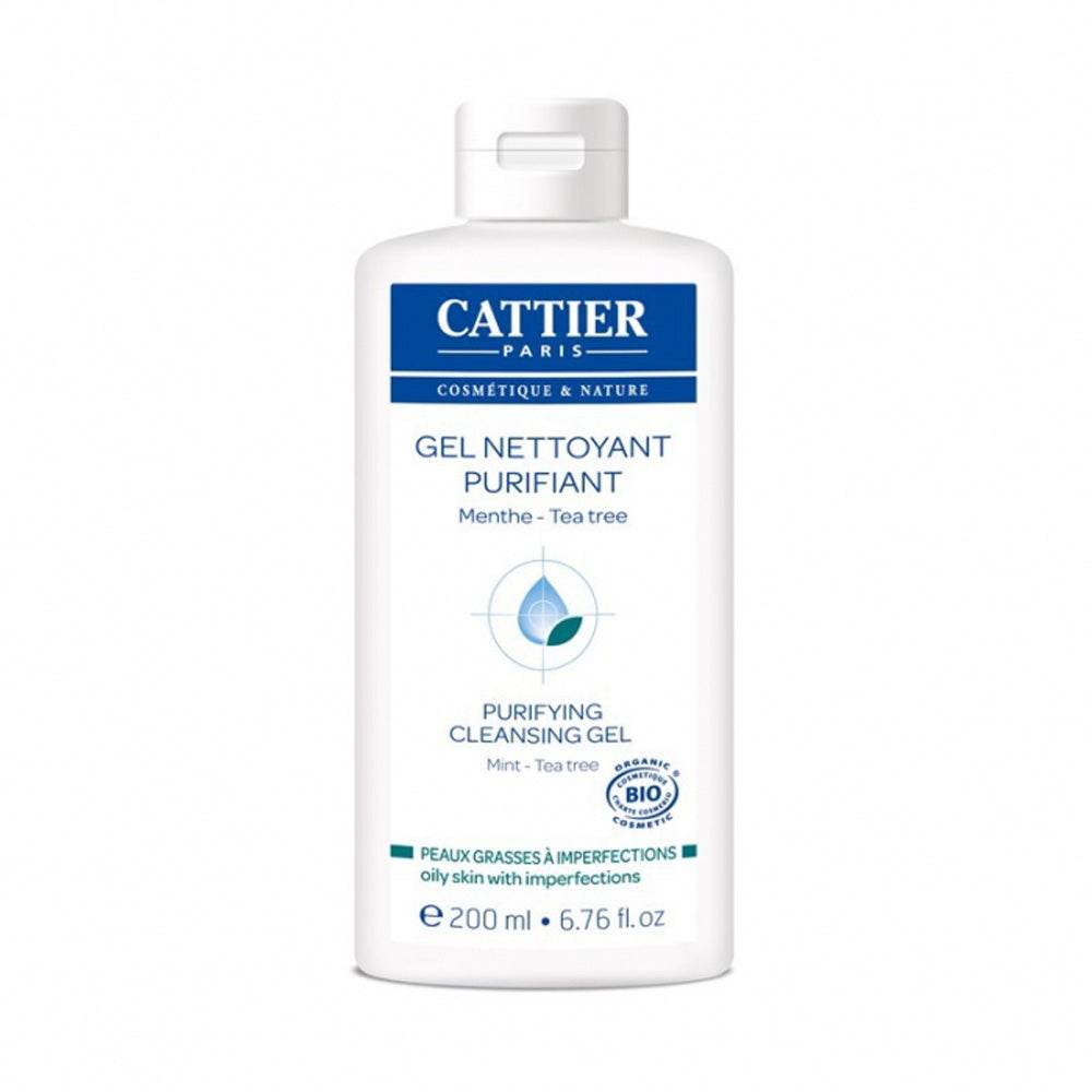 Cattier-Gel-Nettoyant-Purifiant-Menthe-Peau-Grasses-a-Imperfection-Bio-200ml-Nova-Parapharamacie-Maroc Cattier Gel Nettoyant Purifiant Menthe Peau Grasses à Imperfection Bio 200ml – Image 1