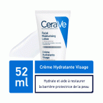 CERAVE Crème Hydratante Visage 52ml 3 Céramides Essentiels Acide Hyaluronique Niacinamide Hydratation 24H