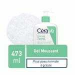 CeraVe Gel Moussant Nettoyant 473ml Peau Normale Grasse
