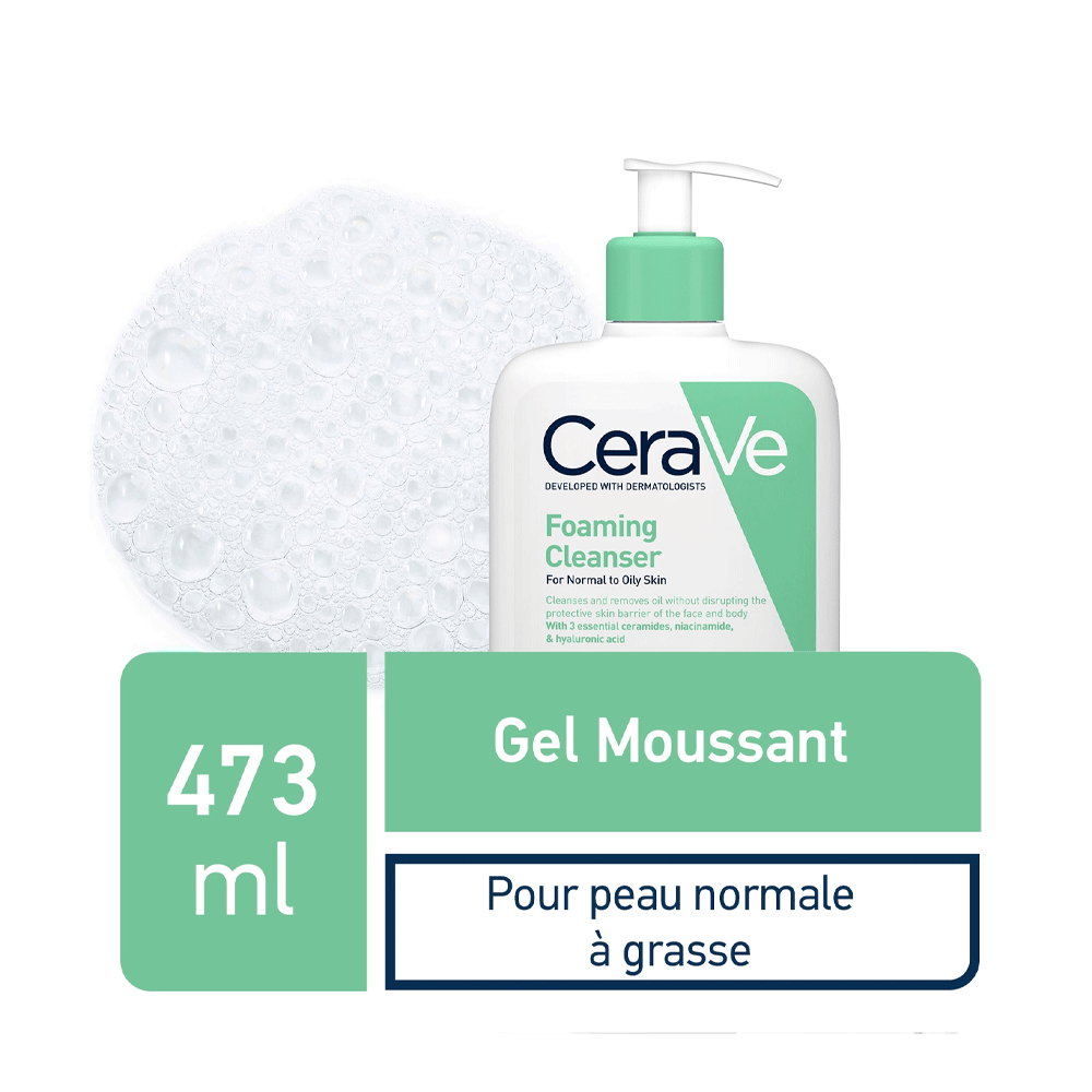 Cerave-Creme-Lavante-Hydratante-473ml-nova-parapharmacie-maroc_ff616067-5dee-42dc-950f-4eb6f5ae548c CeraVe Gel Moussant Nettoyant 473ml Peau Normale Grasse – Image 1