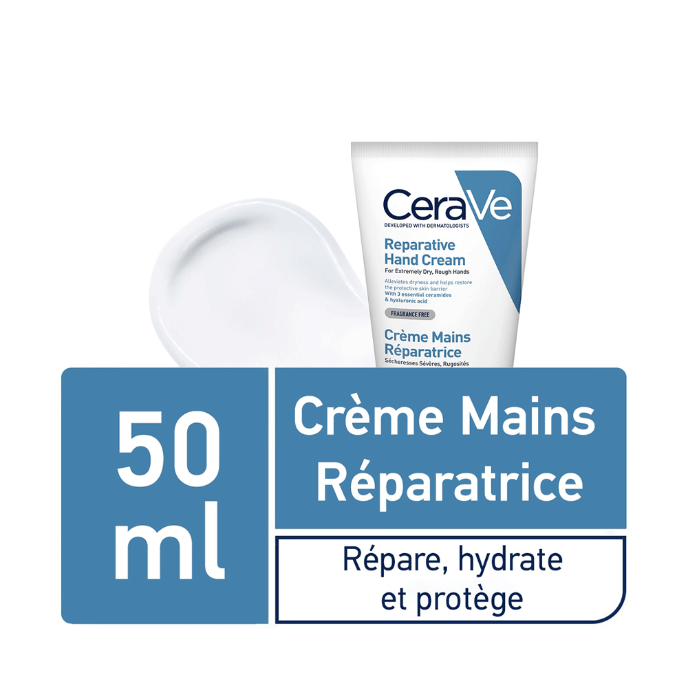 Cerave-Creme-Mains-Reparatrice-50ml-nova-parapharmacie-maroc-1 CeraVe Crème Mains Réparatrice - Hydratation et Réparation Intense – Image 1