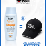 ISDIN Fotoprotector Fusion Gel Sport SPF50+ 100ml Zones Poiluées Résistant Transpiration + Casquettes