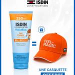ISDIN Fotoprotector Gel Cream Pediatrics SPF50+ 250ml Protection Enfants Gel Crème Hypoallergénique + Casquettes