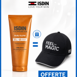 ISDIN Fotoprotector Body Glow SPF30 200ml Éclat Doré Protection Solaire Corps + Casquettes
