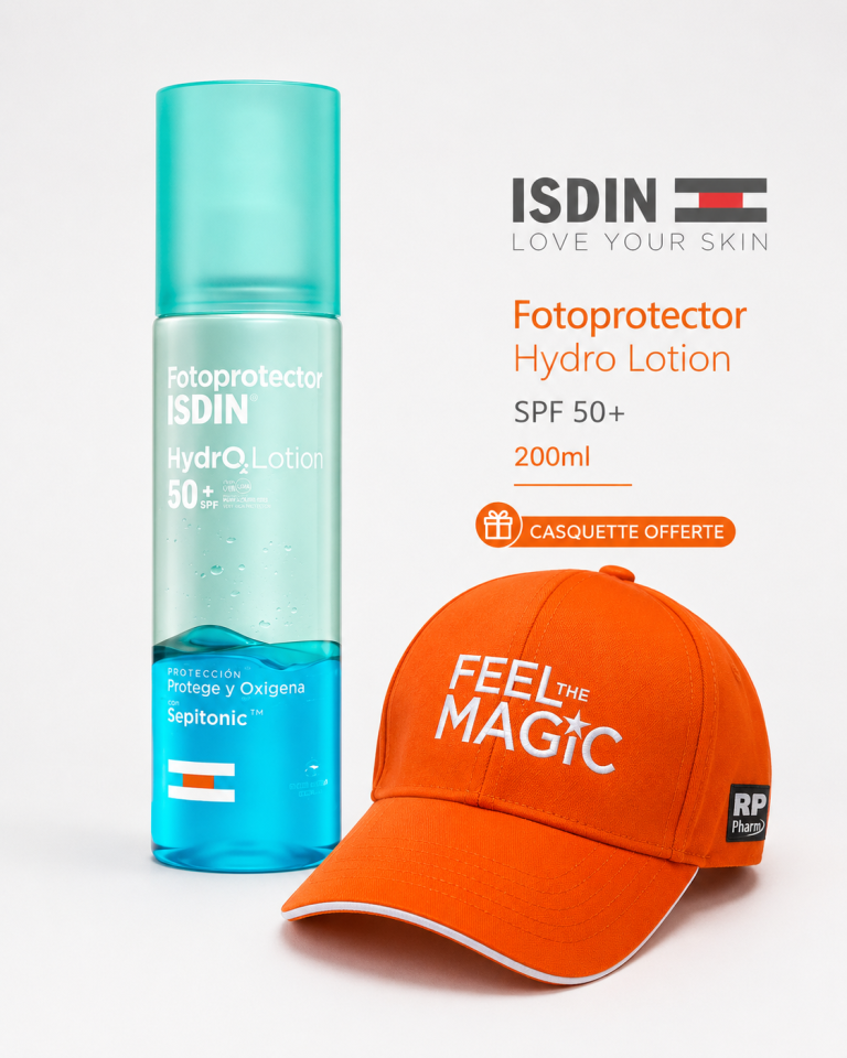 ISDIN Fotoprotector Hydrolotion SPF50+ 200ml - Protection Solaire Hydratante Biphasique + Casquettes - photo 3