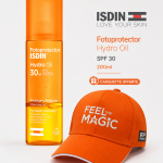 ISDIN Fotoprotector Hydro Oil SPF30 200ml - Huile Solaire Hydratante Bronzage + Casquettes