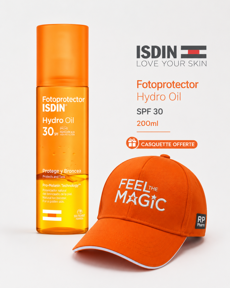 ISDIN Fotoprotector Hydro Oil SPF30 200ml - Huile Solaire Hydratante Bronzage + Casquettes - photo 3