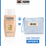 ISDIN Fotoprotector Fusion Water Magic Light SPF50+ 50ml Protection Solaire Effet Lumière Texture Aqua + Trousse offret