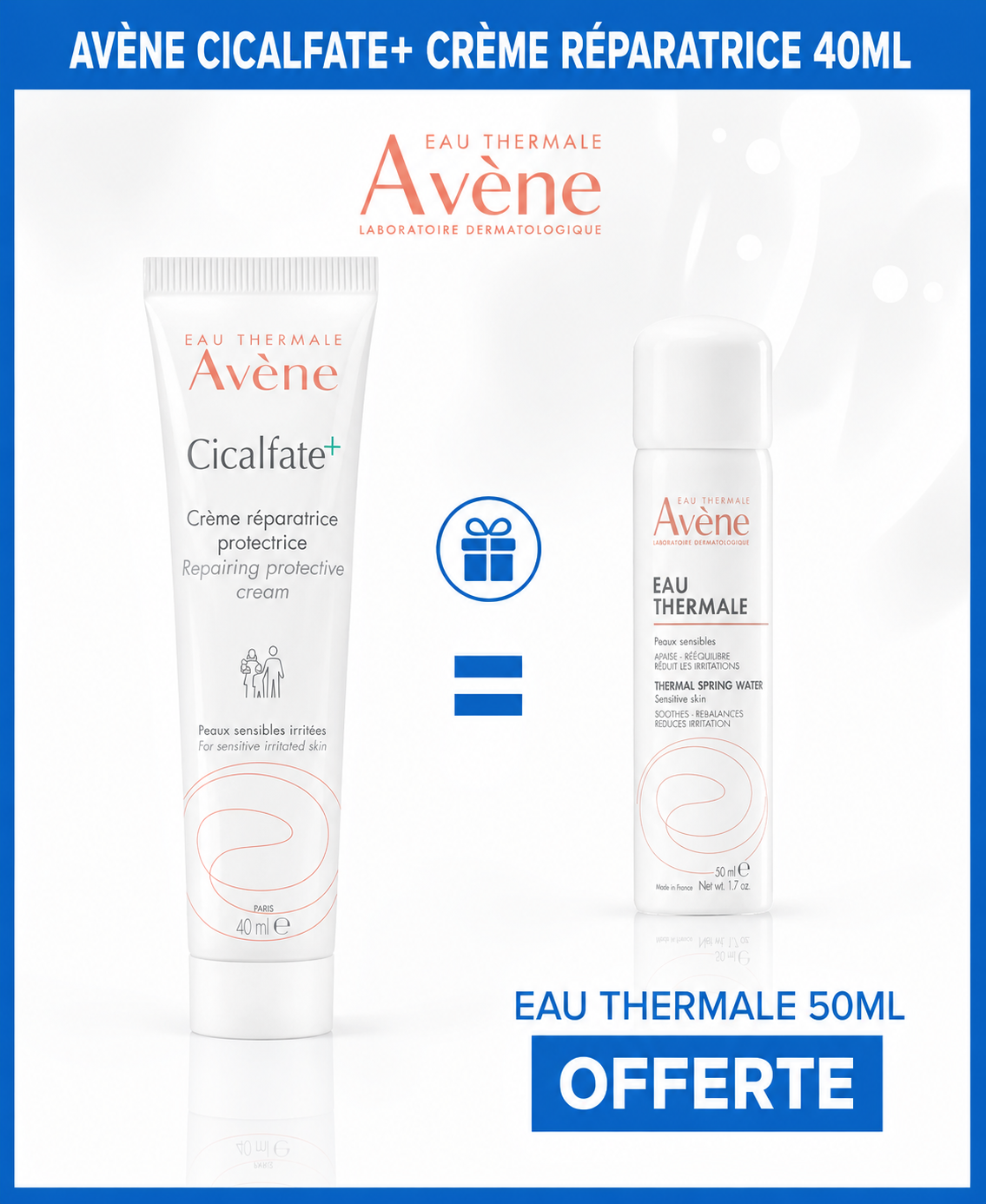 ChatGPT_Image_31_juil._2026_19_03_45 AVÈNE Cicalfate+ Crème Réparatrice 40ml SOS Cicatrisation + eau thermale 50 ml – Image 1