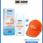 ISDIN Fotoprotector Fusion Fluid Mineral Pediatrics SPF50+ 50ml - Protection Solaire Enfants Minérale + Casquettes