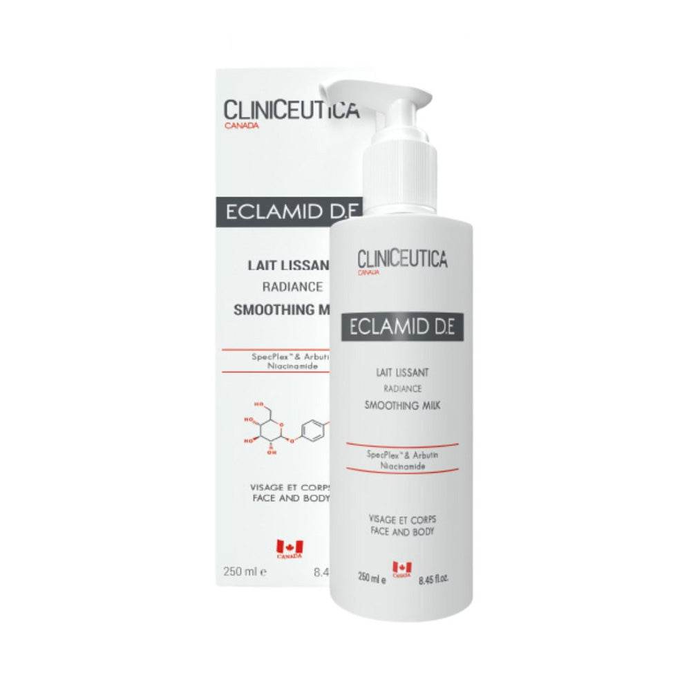Cliniceutica-Eclamid-D.E-Lait-Lissant-250ml-prix-maroc-parapharmacie-casablanca-1 CLINICEUTICA Eclamid D.E Lait Lissant 250ml Lait Corps Éclaircissant Hydratant – Image 1