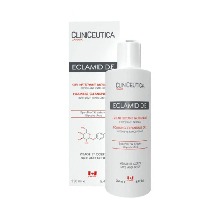 CLINICEUTICA Eclamid D.E Nettoyant Moussant Exfoliant 250ml Gel Purifiant Éclaircissant - photo 2