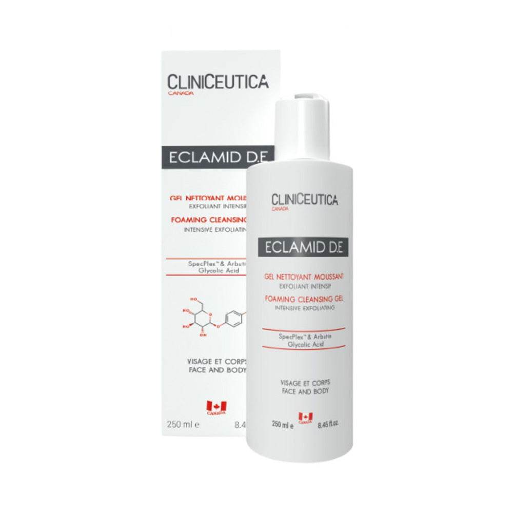 Cliniceutica-Eclamid-D.E-Nettoyant-Moussant-Exfoliant-250ml-prix-maroc-parapharmacie-casablanca CLINICEUTICA Eclamid D.E Nettoyant Moussant Exfoliant 250ml Gel Purifiant Éclaircissant - photo 2