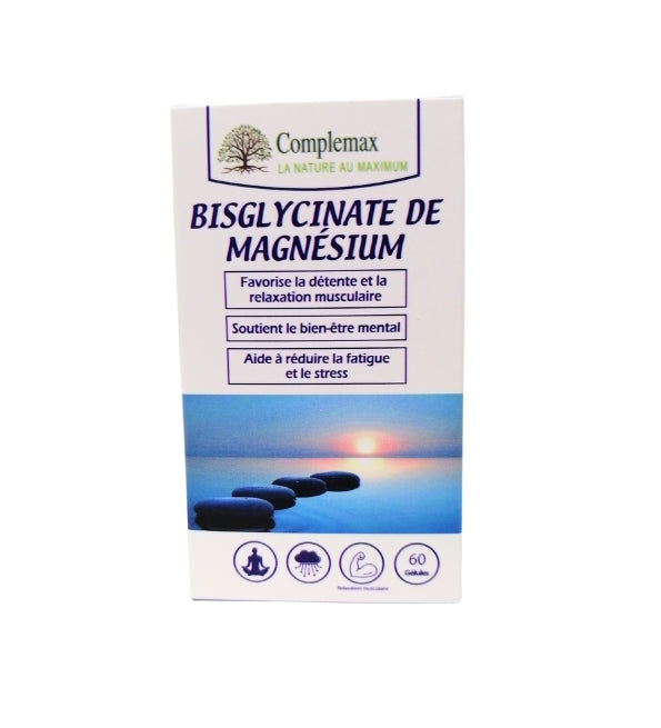 COMPLEMAX Bisglycinate de Magnésium 60 Gélules Stress Sommeil Muscles Énergie - photo 2