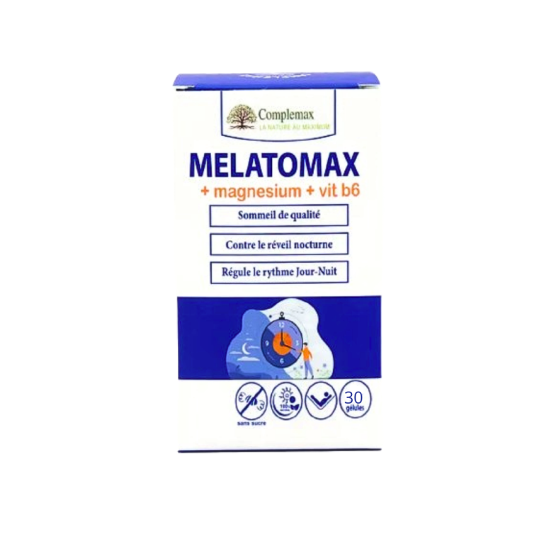 COMPLEMAX Melatomax Mélatonine+Magnésium+B6 30 Gélules Sommeil Endormissement Récupération - photo 2