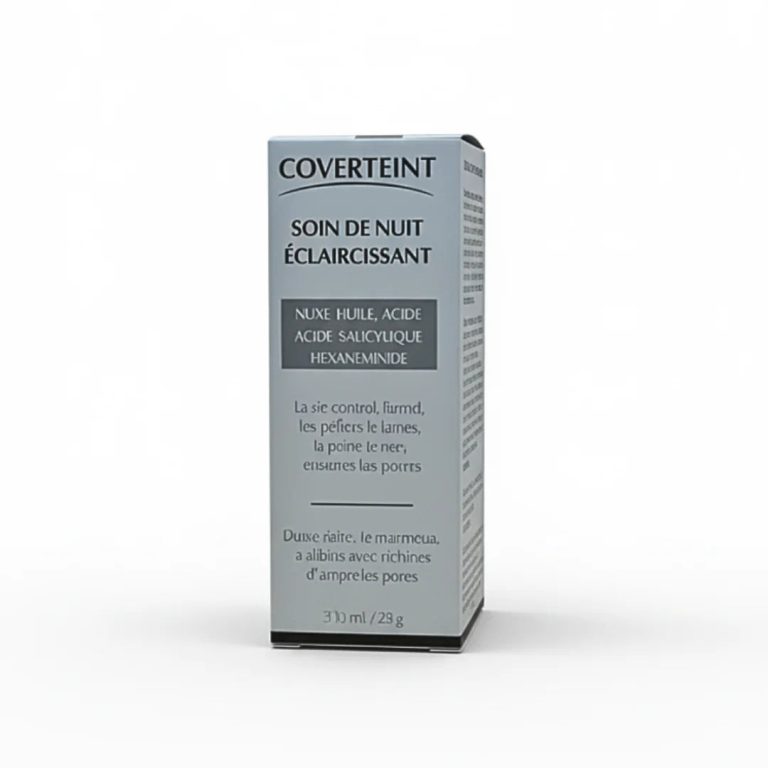 COVERTEINT Soin de Nuit Éclaircissant 30ml Crème Nuit Éclaircissante Anti-Taches Pigmentation Éclat