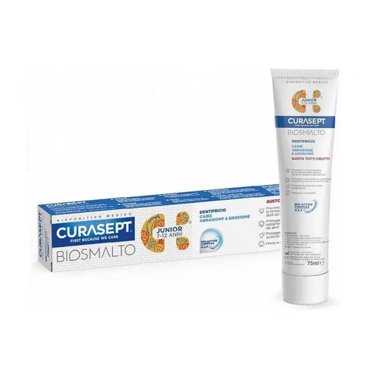 Curasept Biosmalto Dentifrice Junior Tous Fruits 7ans-12ans 75ml