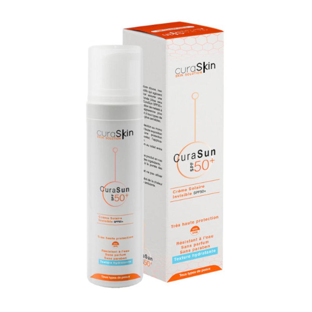 Curaskin-Curasun-Ecran-invisible-spf50-50ml Curaskin Curasun Ecran Invisible SPF50+ 50ml – Image 1
