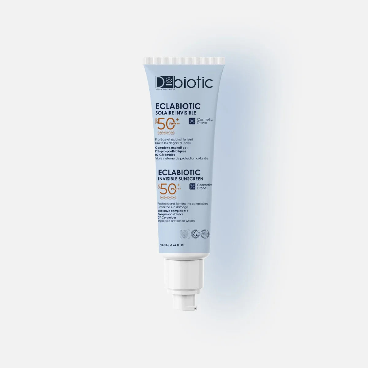 D-biotic-ECLABIOTIC-Solaire-Invisible-SPF-50-50ml-1200x1200-Nova-para-prix-Maroc-1 D-BIOTIC ECLABIOTIC Écran Solaire SPF 50+ 50ml Crème Solaire Haute Protection Anti-Taches Unifiant – Image 1