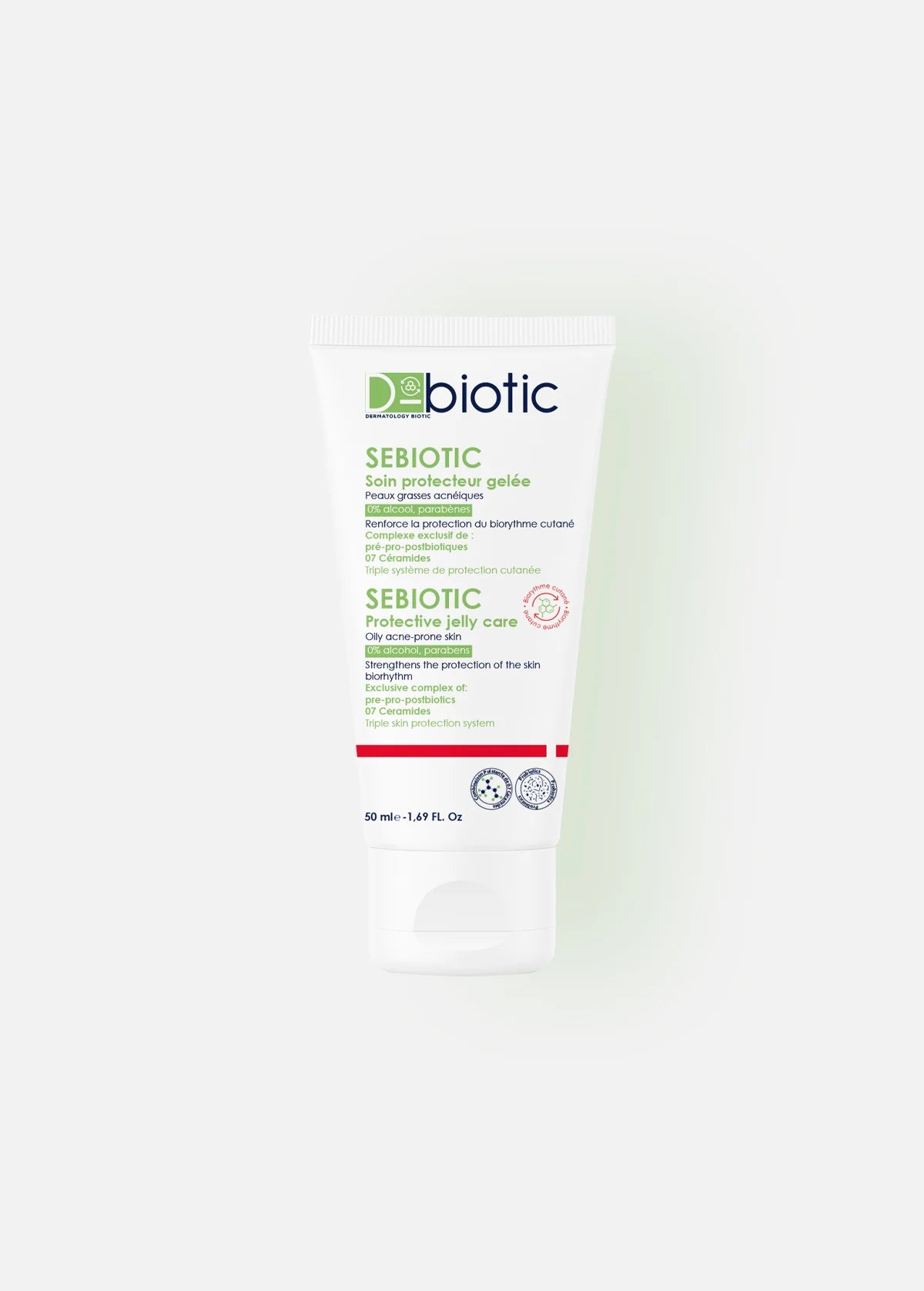 D-biotic-Sebiotic-Soin-protecteur-gelee-50ml-nova-para-pharmacie-maroc-prix-livraison D-BIOTIC Sebiotic Soin Protecteur Gelée 50ml Crème Hydratante Peaux Grasses Mixtes Matifiante – Image 1