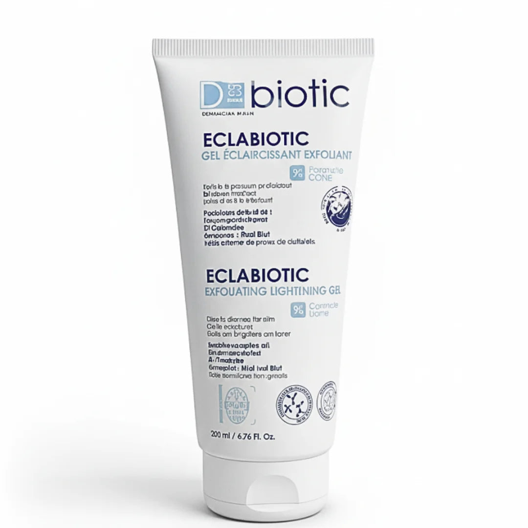 D-biotic-eclabiotic-gel-eclaircissant-exfoliant-200ml-Nova-para-prix-Maroc D-BIOTIC Eclabiotic Gel Éclaircissant Exfoliant 200ml Gel Nettoyant Anti-Taches Éclat Unifiant – Image 1