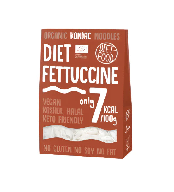 DIET-FOOD-KONJAC-FETTUCCINE-SG-300G-nova-para-prix-maroc-livraison DIET FOOD Konjac Fettuccine 300g Pâtes Konjac Minceur Zéro Calorie Substitut Fettuccine Régime – Image 1