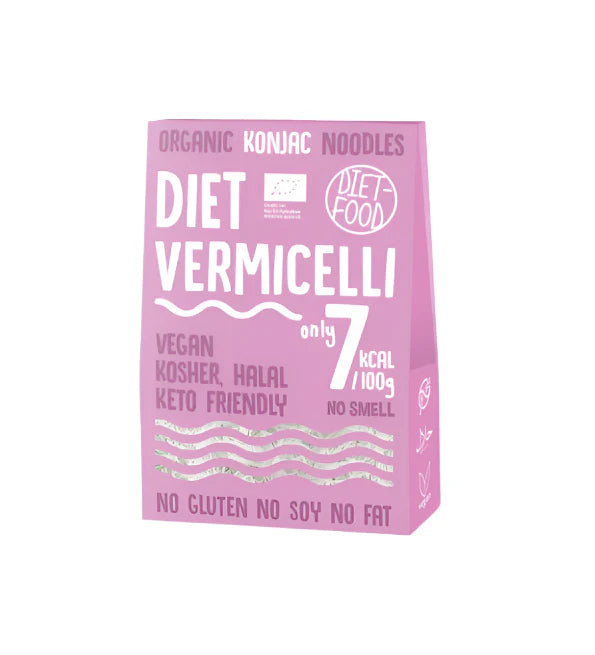 DIET-FOOD-KONJAC-VERMICELLE-SG-300G-nova-para-prix-maroc-livraison DIET FOOD Konjac Vermicelle 300g Pâtes Konjac Minceur Zéro Calorie Substitut Pâtes Régime – Image 1