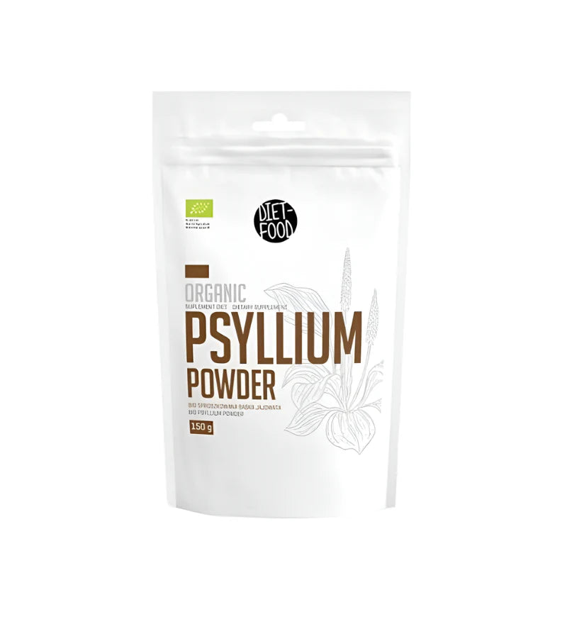 DIET-FOOD-POUDRE-DE-PSYLLIUM-150G-nova-para-prix-maroc-livraison DIET FOOD Poudre de Psyllium 150g Fibres Solubles Naturelles Digestion Transit Intestinal Satiété – Image 1