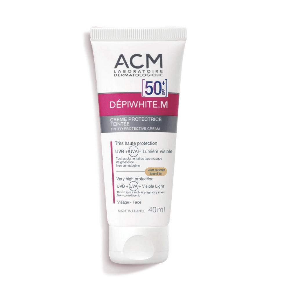 Depiwhite-M-ecran-solaire-teinte-40ml-nova-parapharmacie-casablanca ACM Dépiwhite M Écran Teinté SPF50 40ml Protection Anti-Taches Lumière Visible – Image 1