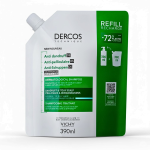 VICHY Dercos Shampooing Anti-Pelliculaire Cheveux Normaux à Gras Recharge Éco 390ml