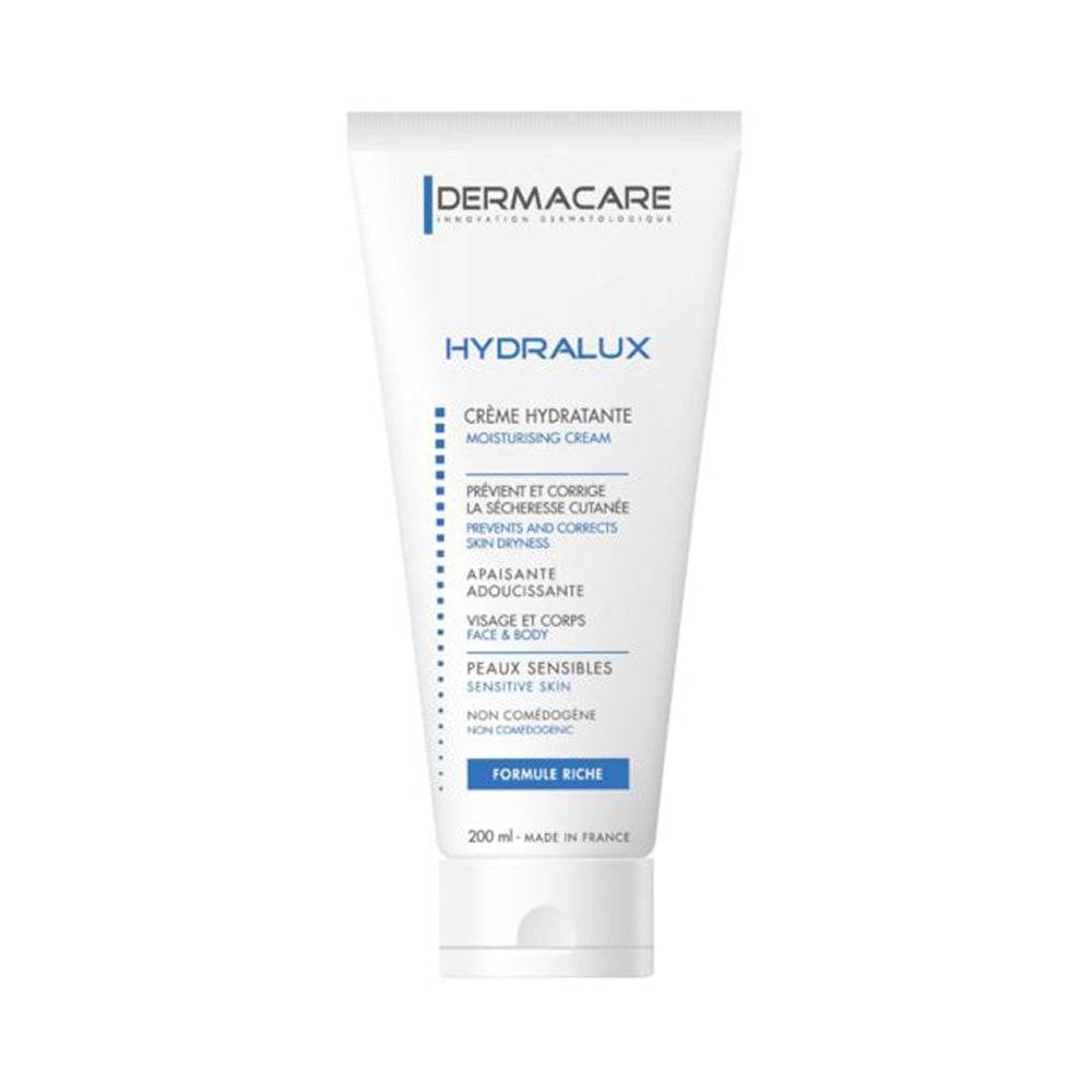 Dermacare-Hydralux-Creme-Hydratante-200-ml-nova-parapharmacie-maroc Dermacare Hydralux Crème Hydratante Peaux Sèches 200ml – Image 1